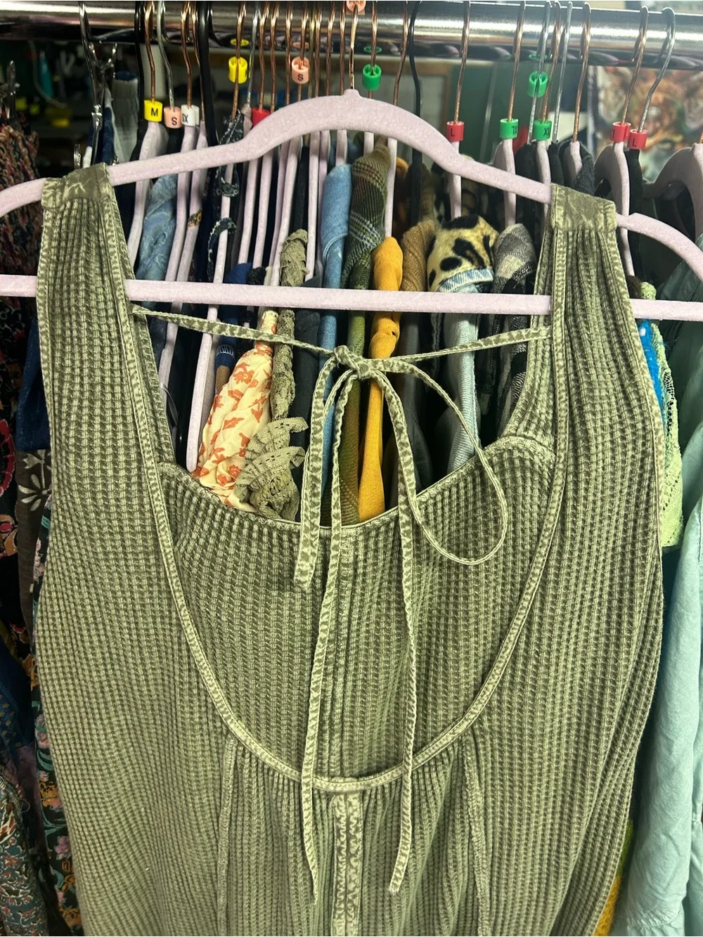 Free People FP One Callie One-Piece Green Tea Leaves XS oversized